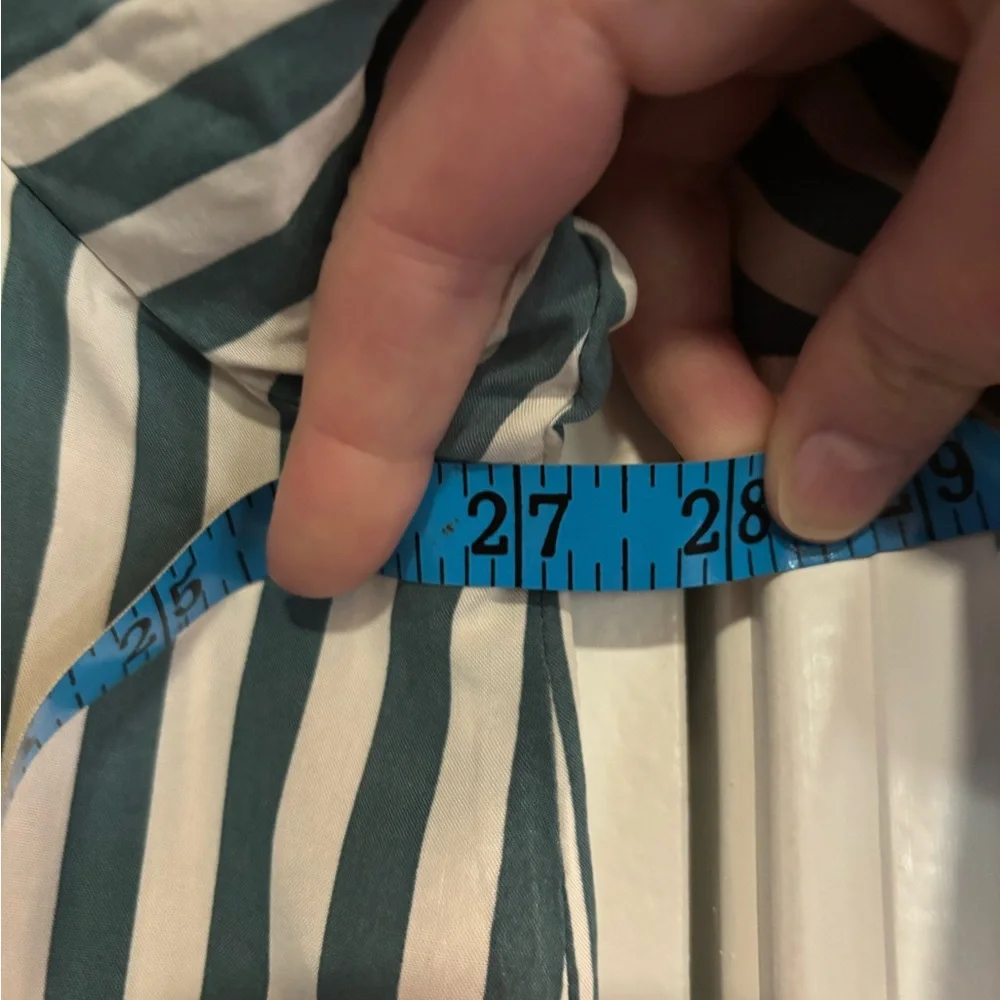 NWT Jane & Delaney Striped Green and White Women's Top, size 2X - Picture 8 of 8